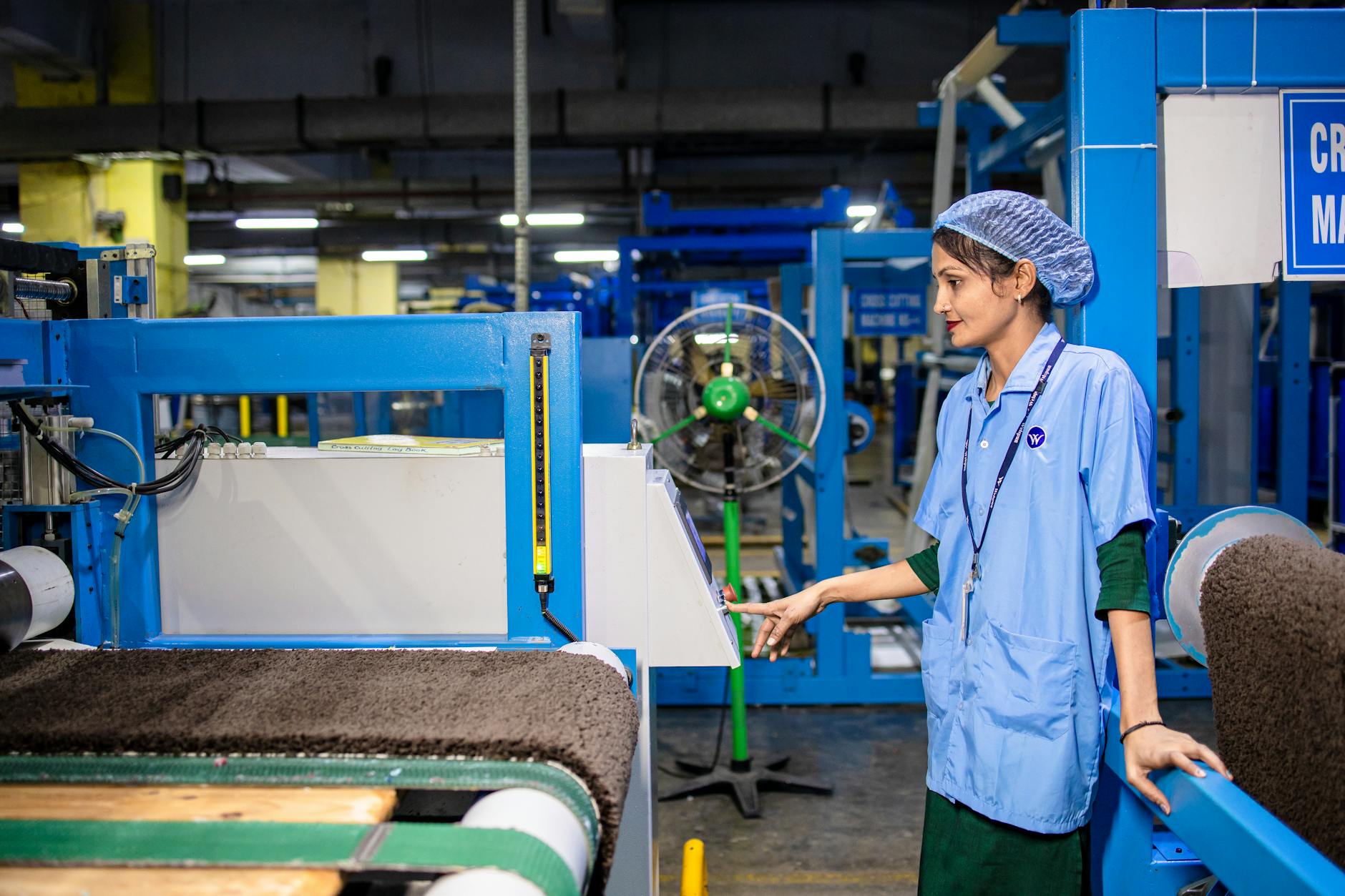 Modern industrial manufacturing facility with advanced production equipment