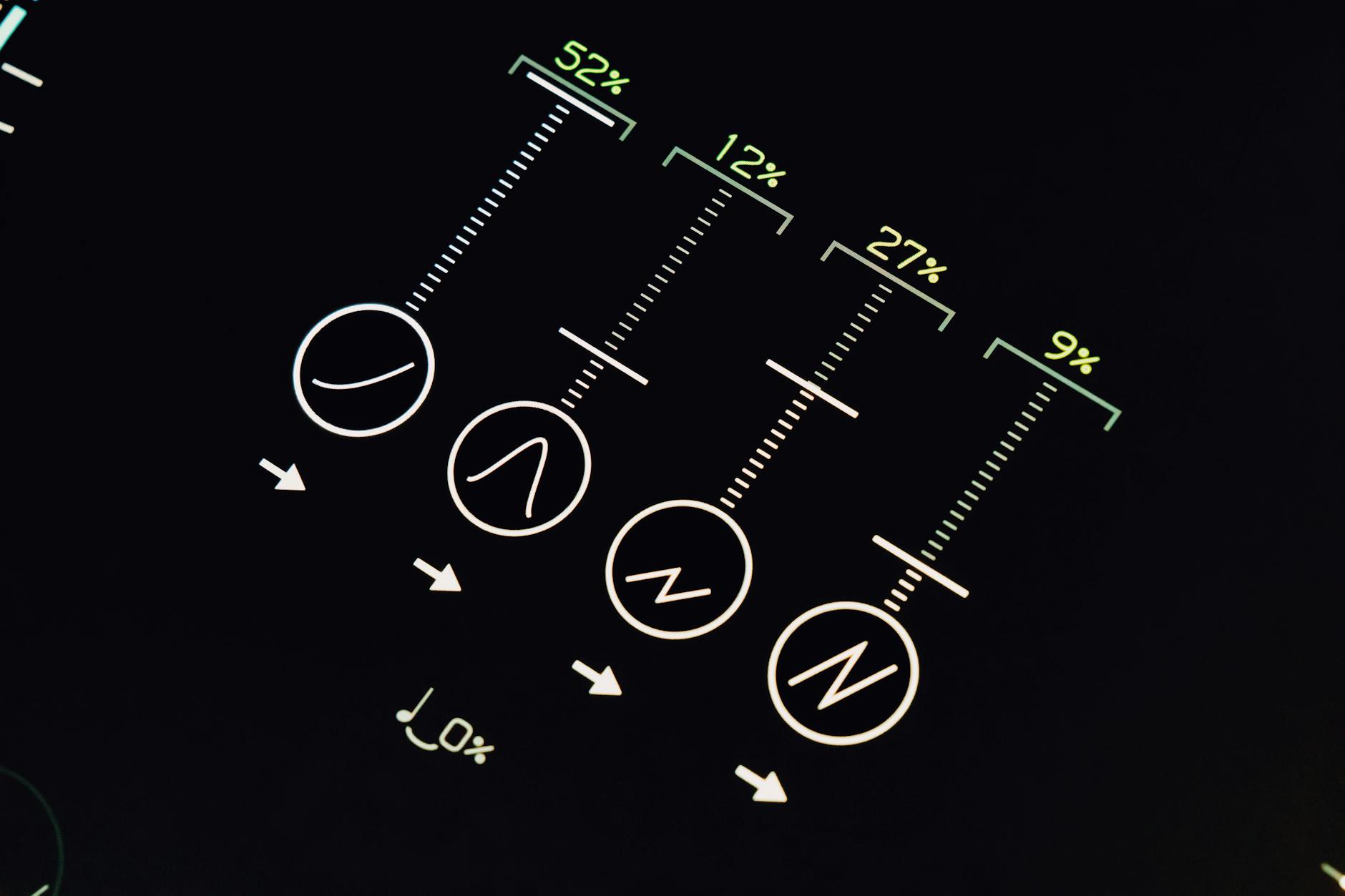 Futuristic digital interface displaying voice recognition patterns and data visualization