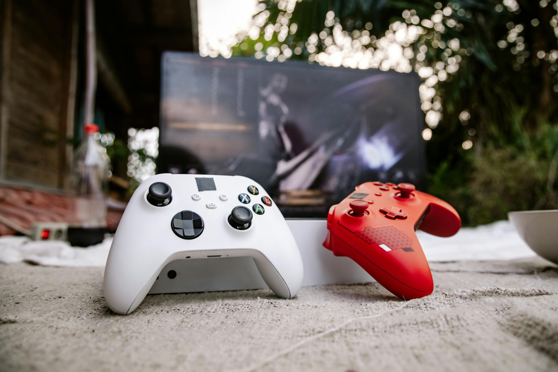 Xbox gaming console setup with controller in modern gaming environment