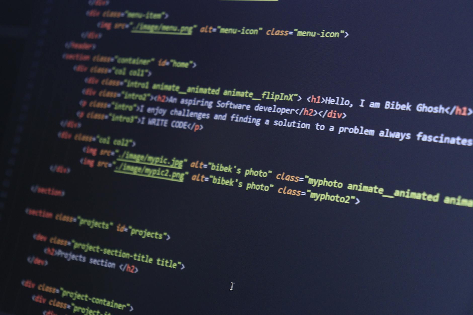 Code on a screen representing compatibility layer software development