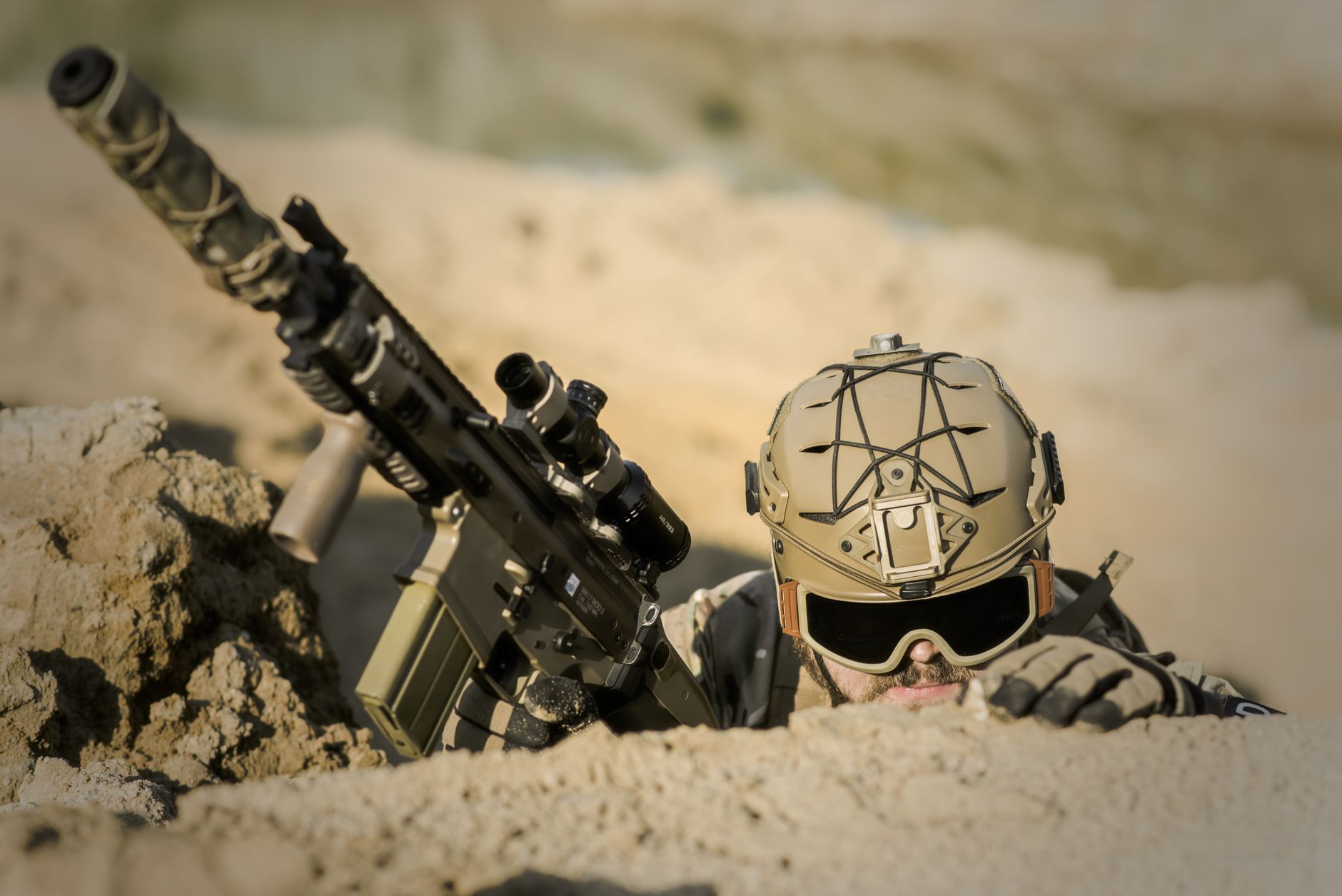 Dark atmospheric screenshot representing a tense tactical shooter environment