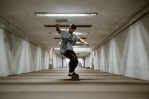 Activision’s Tony Hawk’s Pro Skater 3+4 Buzz Is Burying Skater XL A skateboarder performing a trick at a skate park, representing the skateboarding game genre revival