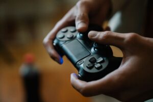 2K’s Borderlands 4 Hype Is Quietly Cooling Tiny Tina’s Wonderlands A game controller resting on a dark surface, representing console gaming anticipation