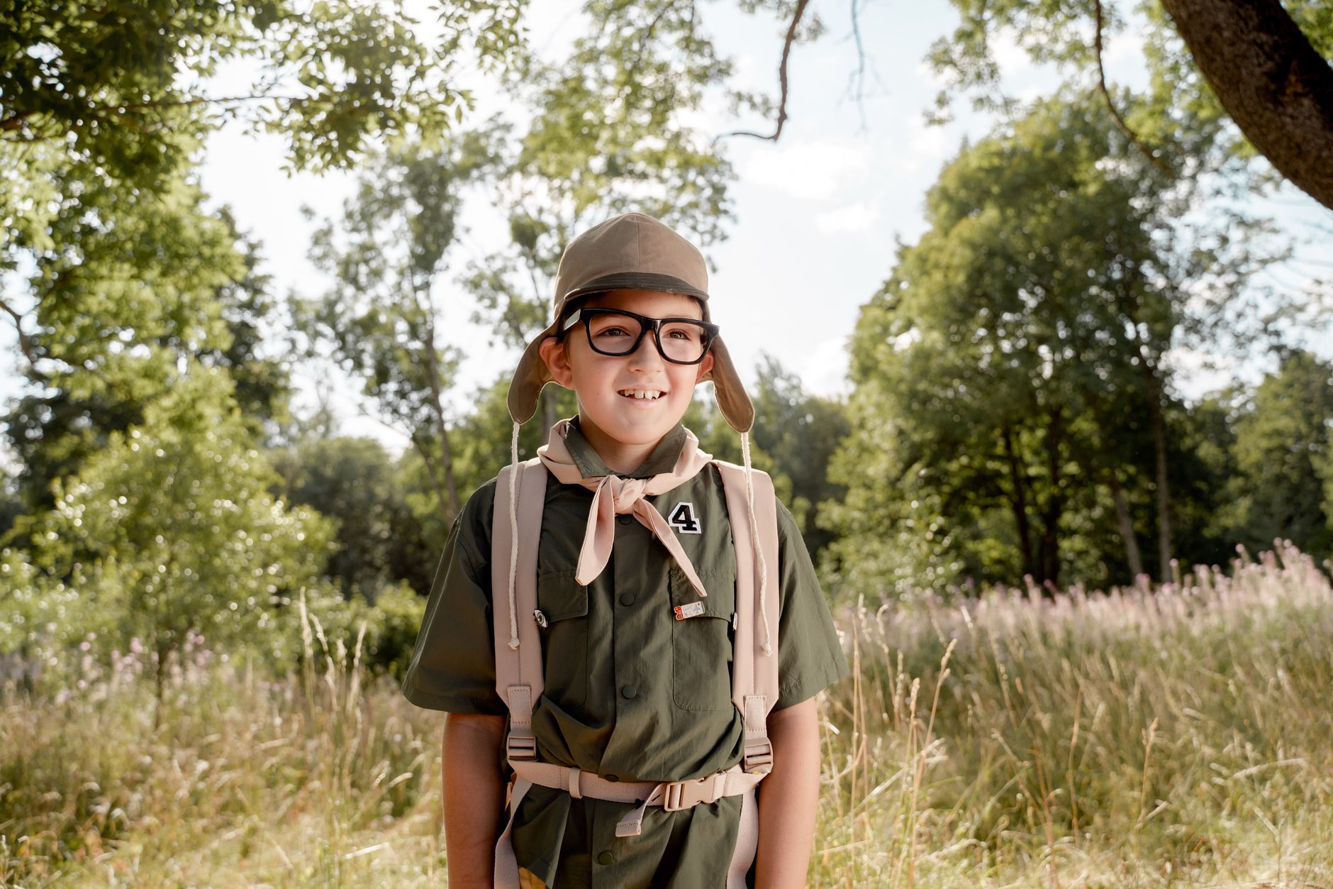 Explorer hat and gear evoking classic adventure game aesthetics