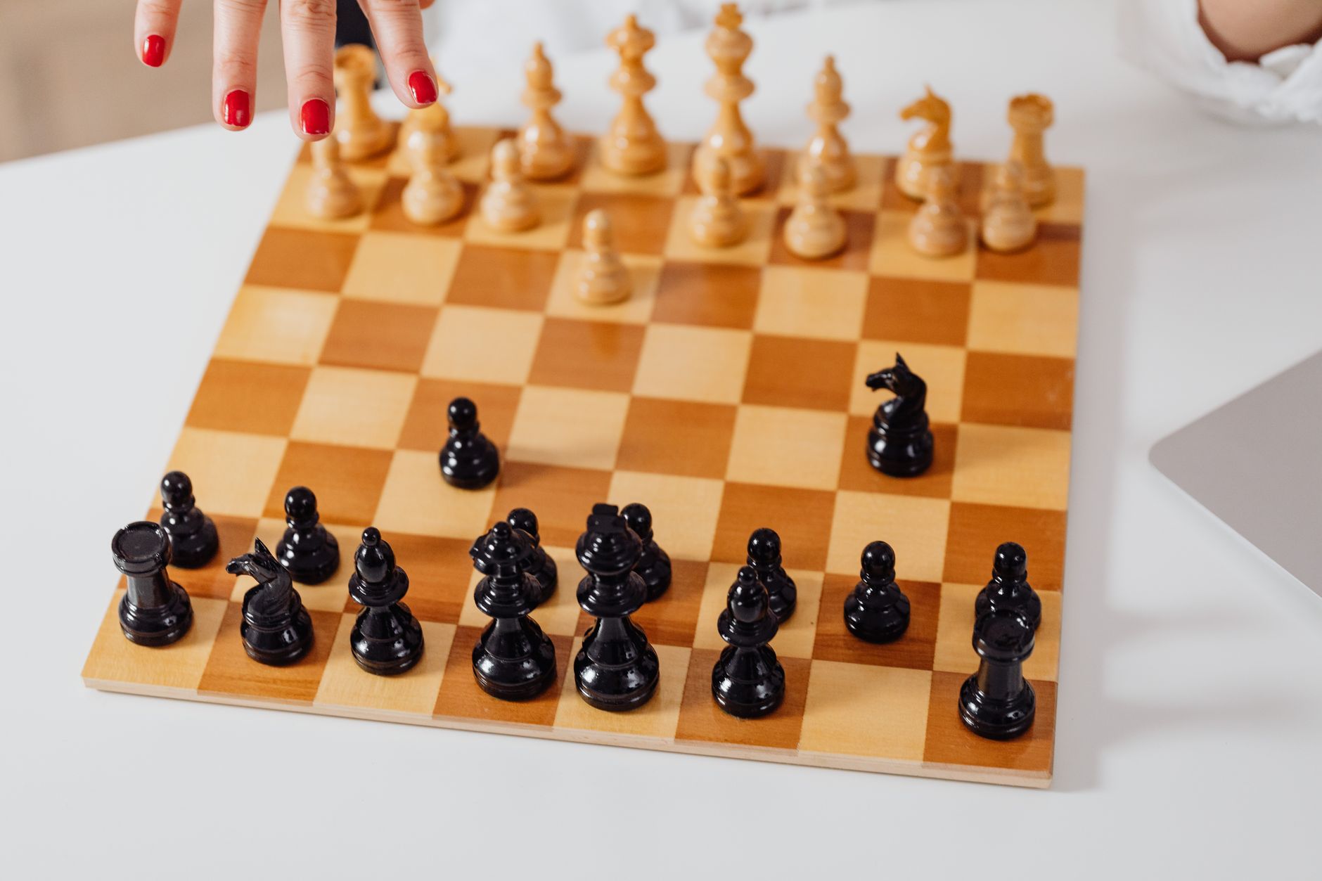 Tactical strategy game setup representing the turn-based gameplay of Chaos Gate Daemonhunters