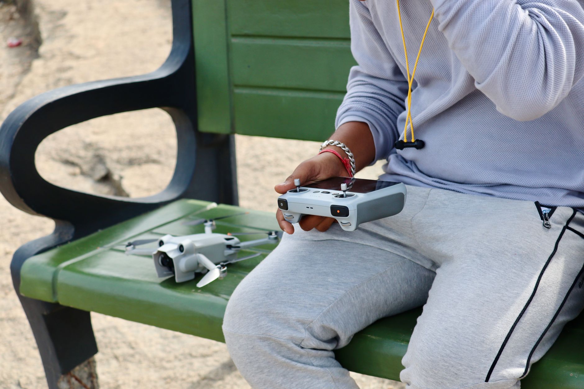 A game controller resting on a surface suggesting a pause in gameplay