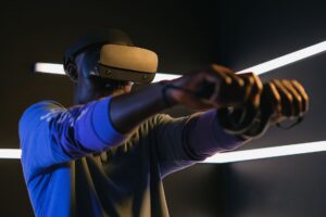 Valve’s Half-Life 3 Silence Is Reviving Alyx Runs A person wearing a VR headset while playing an immersive game